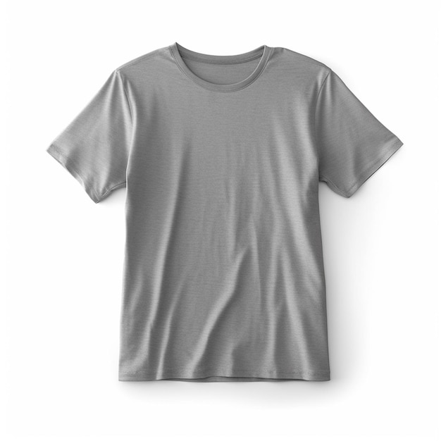 3D-Rendering von Grey T-Shirt mit Kopierraum-Mockup