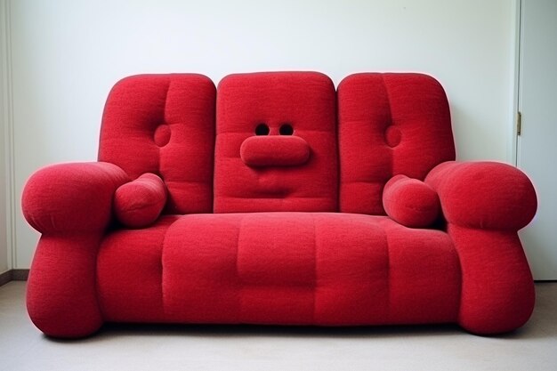 Foto 3d-rendering von stuhl und sofa mit modernem aussehen