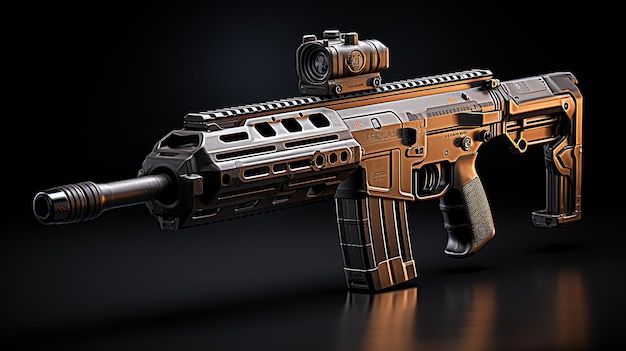 3D-Rendering von Waffen und Instrumentien der Armee