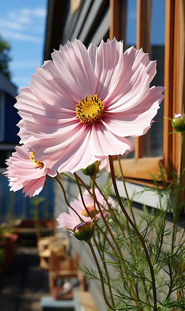 Foto 3d-rendering von wunderschönen blumen uhd-wallpapier