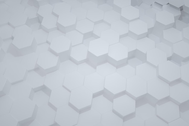 3D-Rendering weiße Dreieckswürfel