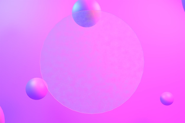 3d renderização de bolas infláveis closeup de bolas de figuras geométricas voando