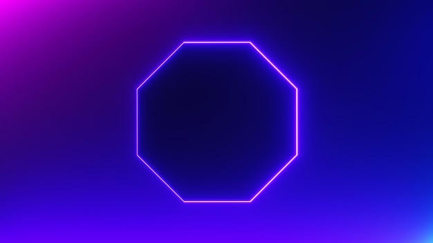 3d renderização de flash neon e luz brilhando na cena escura Linhas em movimento de luz de velocidade