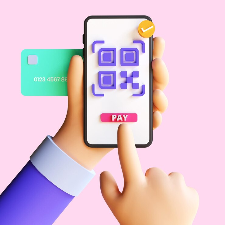 3d renderização do ícone de pagamento online de recibo de transação de conceito de pagamento online