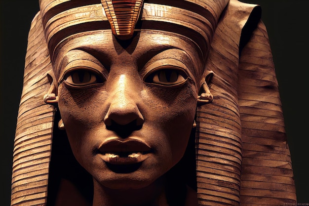 3d renderização múmia egípcia antiga.