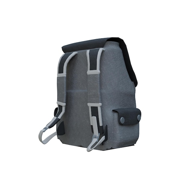 3d Renderización de la bolsa de embalaje aislada sobre un fondo blanco