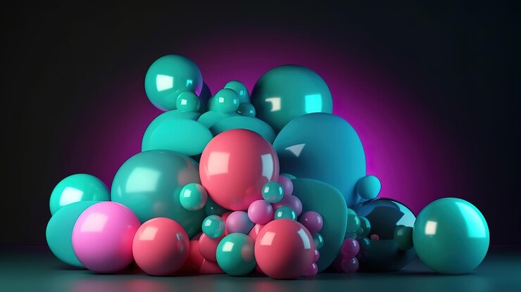 3d renderizar fondo festivo abstracto Generativo Ai