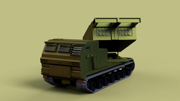 3D-Renderkrieg in der Ukraine Himars High Mobility Artillery Rocket System