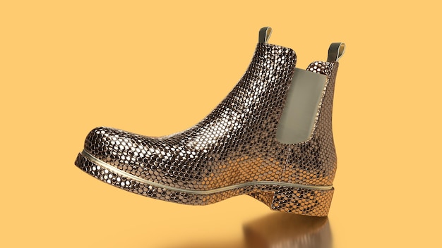 3D-Renderschuhe, die auf der Ferse stehen