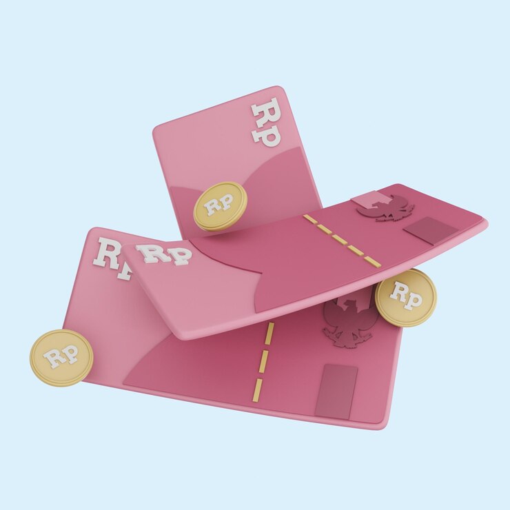 3d representación de la moneda de rupias indonesias con monedas banco nacional
