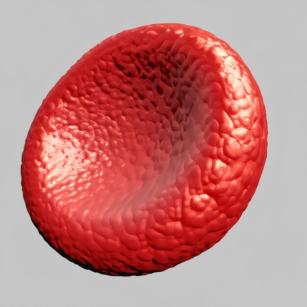 Foto 3d-rote blutkörperchen isoliert auf weißem hintergrund