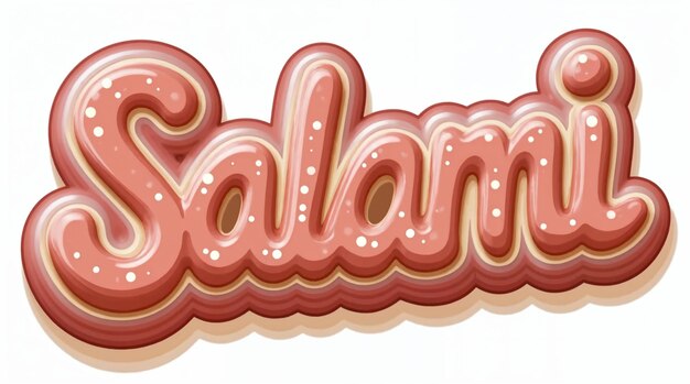 3D Salami Wordmark (marca de palabras en 3D)