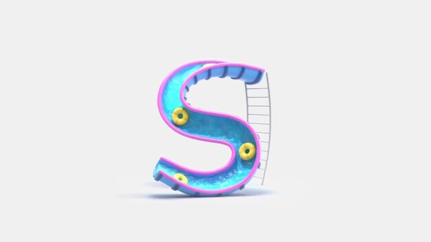 Foto 3d-schriftzeichen alphabet cinema 4d