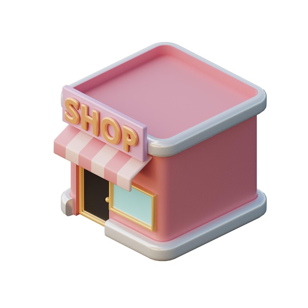 3D-Shop-Illustration