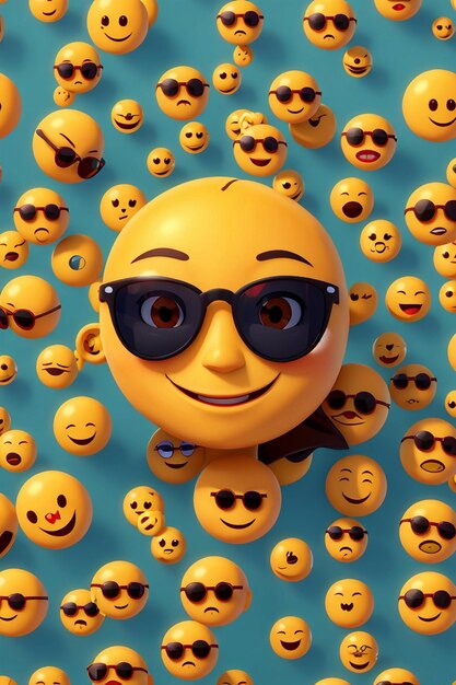 Foto 3d-smiley-emoji
