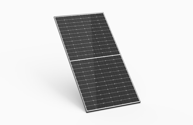 3d Solarpanel isoliert auf weißem Hintergrund 3d-Illustration