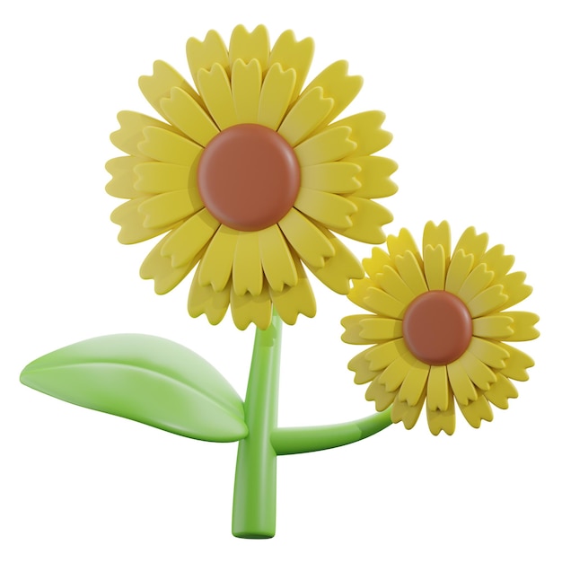 3D-Sonnenblumen für den Herbst