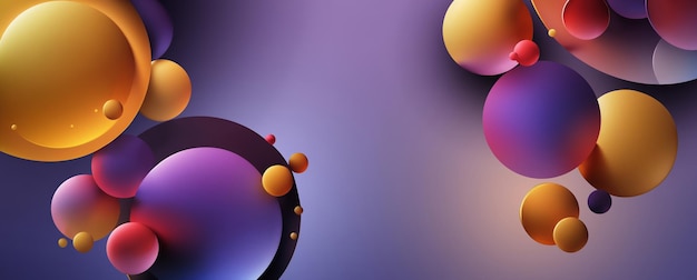3d Sphären vectoor bunten Hintergrund