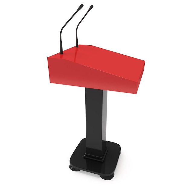 3D-Sprecher-Podium