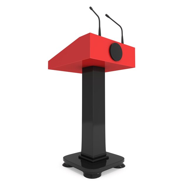 3D-Sprecher-Podium