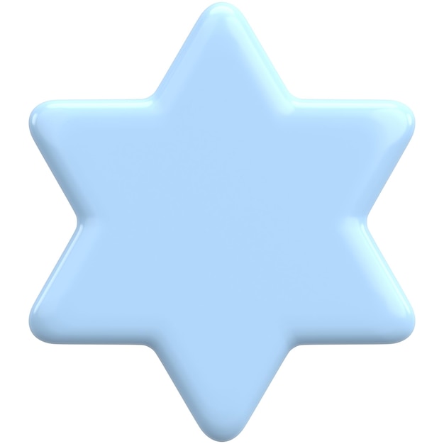 3D-Star-Star-Form 3D-Illustration