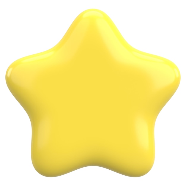 3D-Star-Star-Form 3D-Illustration