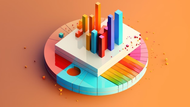 Foto 3d-statistikbalken