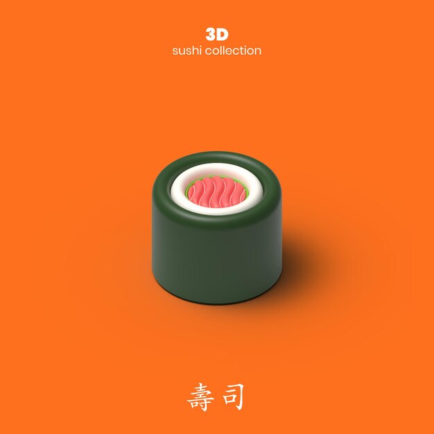 Foto 3d-sushi