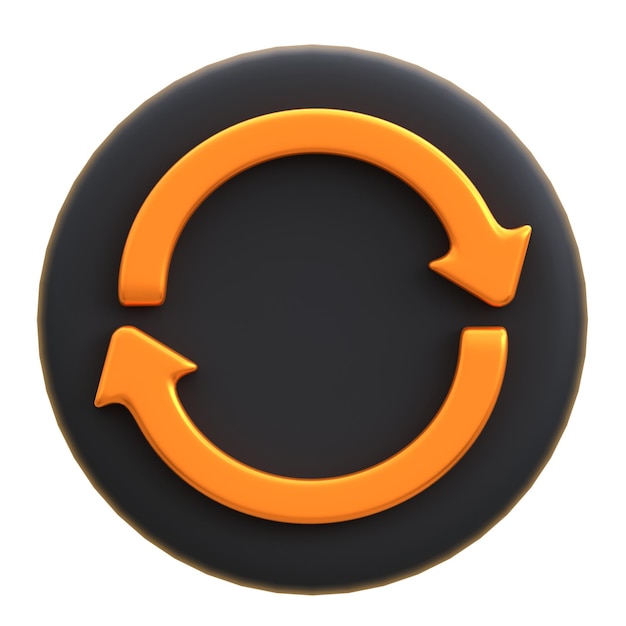 3D-Symbol 3D-Illustration aktualisieren 3D-Element 3D-Rendering Grafische Elemente Design-Element