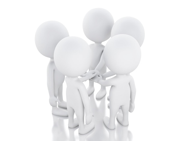 3d teamarbeit. Unternehmenskonzept.