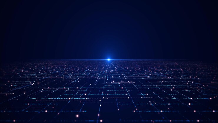 3d Tecnología Futurista negocios digitales Red global presentación corporativa traslado de fondo