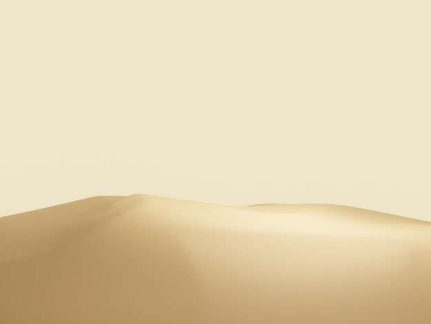 3D-Topographie der braunen Wüste Sanddüne