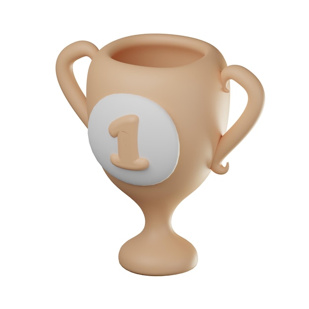 3D-Trophäen-Illustration