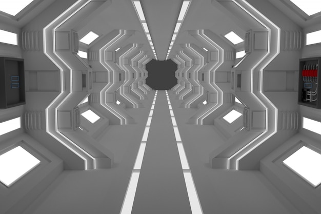 3d tunel raum modern