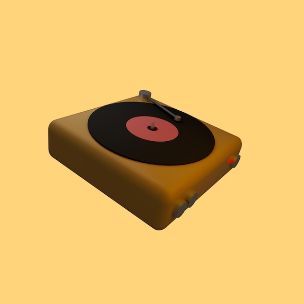 3D-Vinil-Player