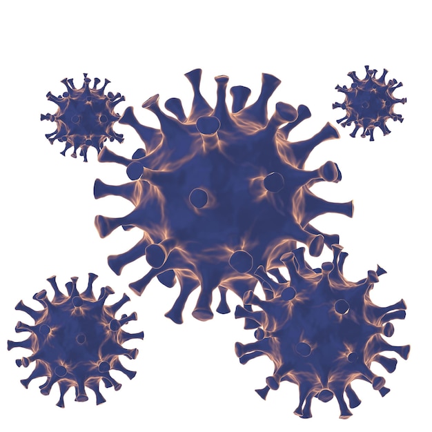 3D-Virus Corona-Virus-Krankheit 3D-Illustration