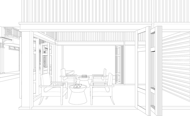 3D-Vorstellung eines Wohnungsbauprojekts