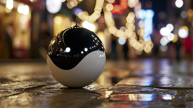 3D-Weihnachtsball HD 8K-Tapeten Fotobild