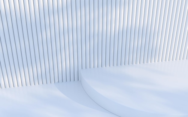 Foto 3d-weißer hintergrund für produkt mit baumschatten minimale szene für produktpräsentation 3d-rendering