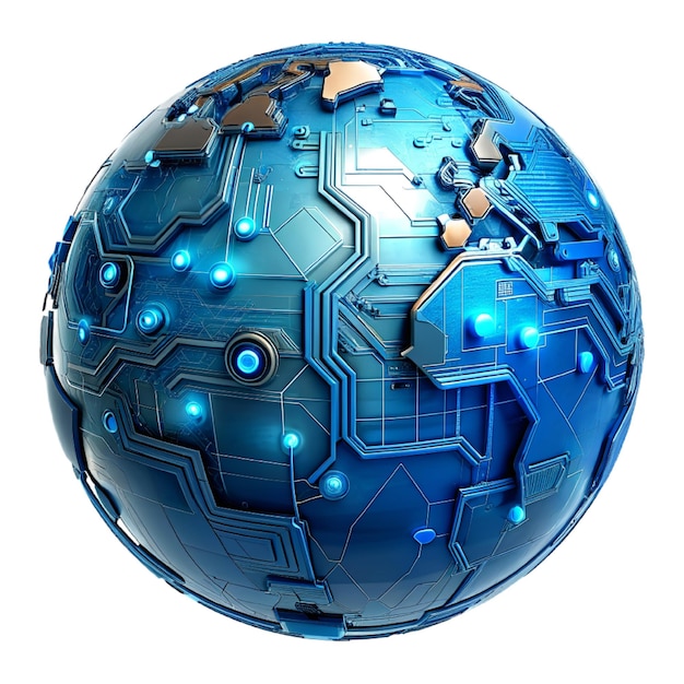 3D-Welt-Globalnetzwerk digitale Technologie