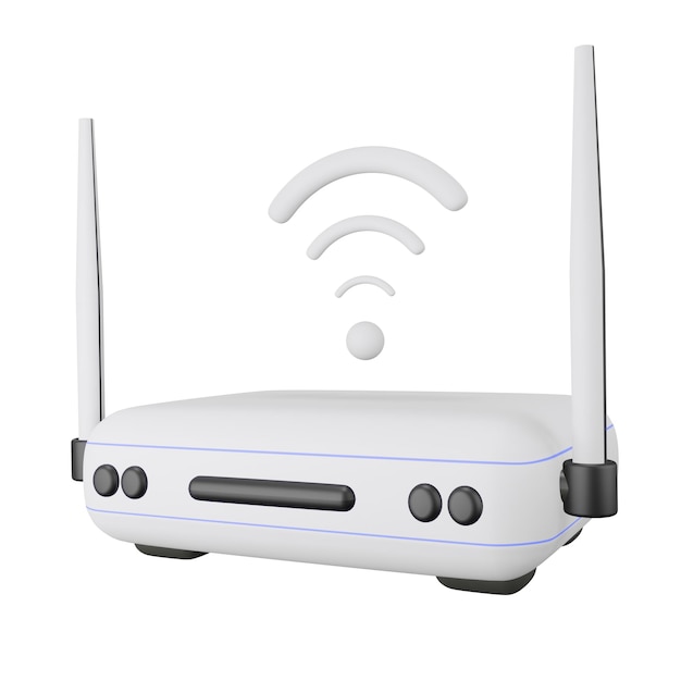 3D-WiFi-isolierte Symboldarstellung