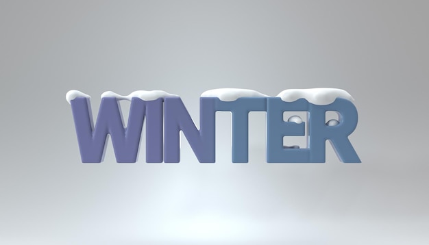3D-Winterszene