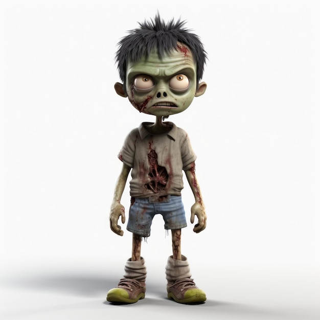 Foto 3d zombie child cartoon tiltshift renderings de estilo e gráficos para xbox 360