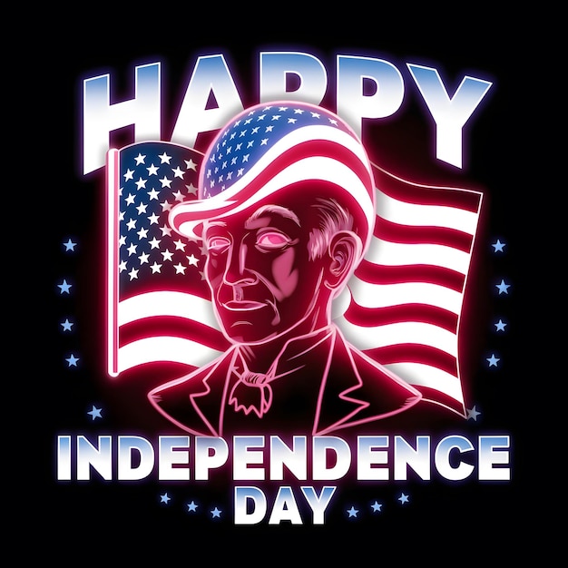 4 de julho de 1776 - Dia da Independência - T-shirt