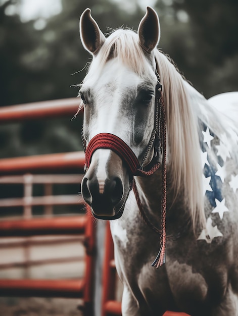 4 de julio día patriótico de la independencia del caballo