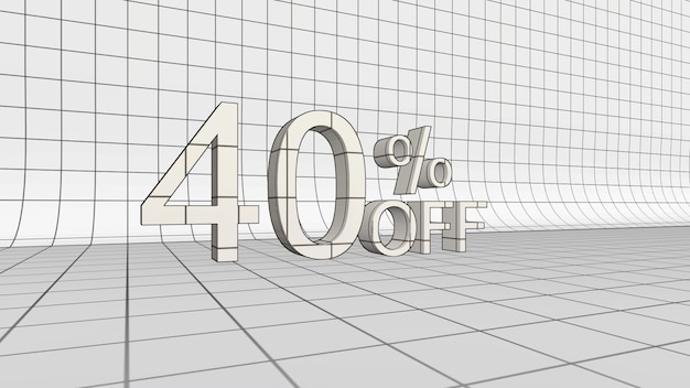 40% de desconto na renderização em 3D