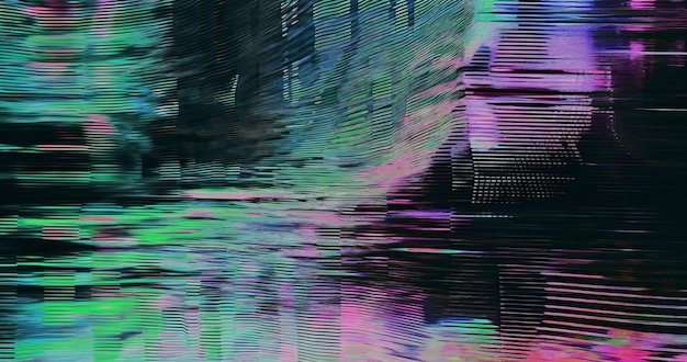 4K Abstrakte verzerrte Glitch-Textur