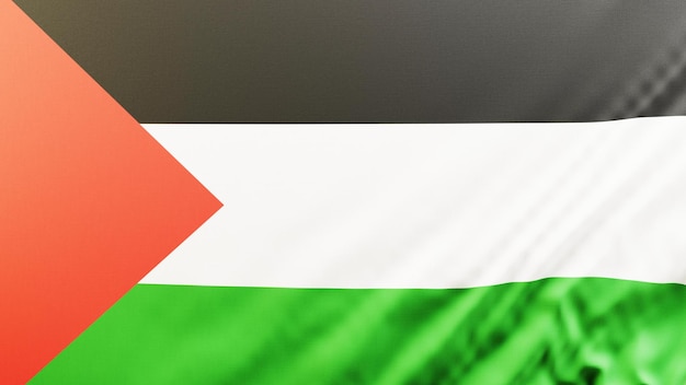 4k de alta resolução da bandeira da Palestina, papel de parede, fundo, renderização 3D realista 196