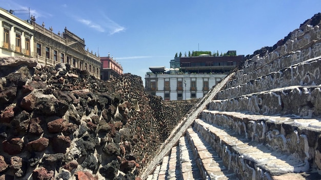 4K-Fotografie Überreste der antiken Stadt Tenochtitlan