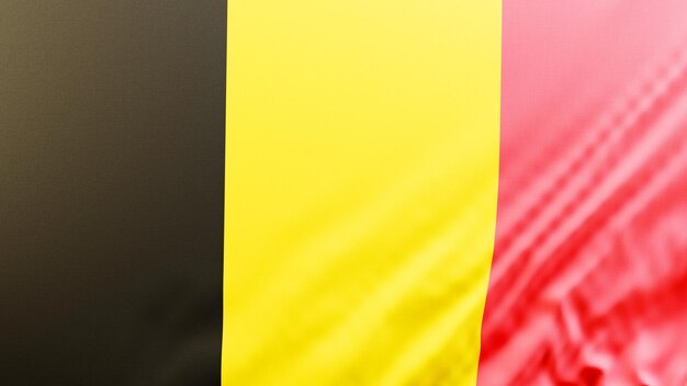 4k hochauflösende Belgien Flagge Wallpaper Hintergrund realistische 3D-Rendering 172